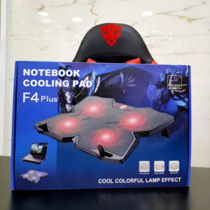 F4 Plus Notebook Cooling Pad Ultimate Cooling Power With Silent Operation And Vibrant LED Effects